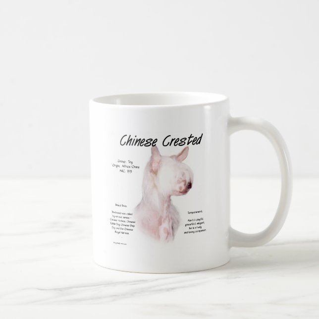 Historikdesign för kinesiska beskurna (hårlösa) kaffemugg (Höger)
