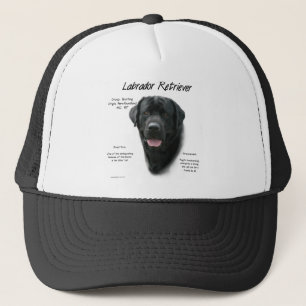 Historikdesign för Labrador Retriever (blk) Truckerkeps