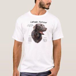 Historikdesign för Labrador Retriever (choklad) T Shirt