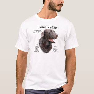 Historikdesign för Labrador Retriever (choklad) T Shirt
