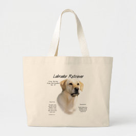 Historikdesign för Labrador Retriever (gult) Jumbo Tygkasse
