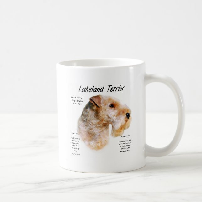 Historikdesign för Lakeland Terrier Kaffemugg (Höger)