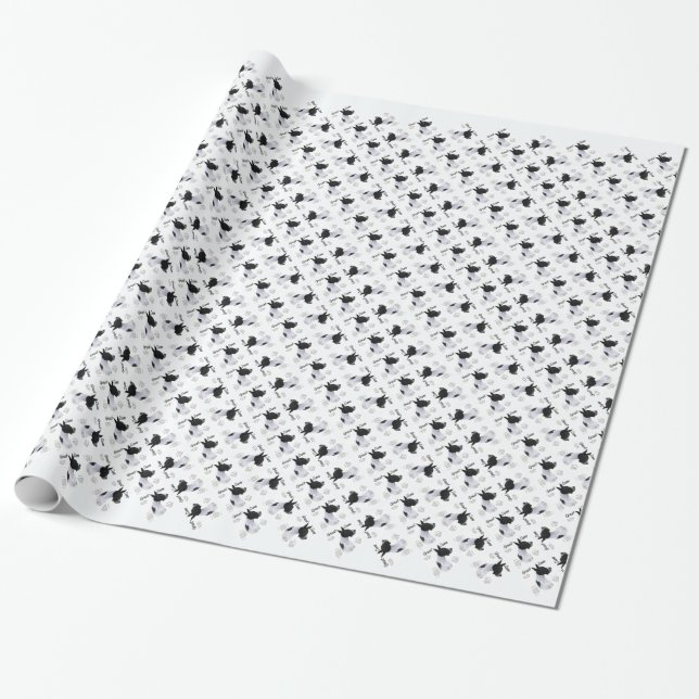 Historikdesign för Mantle Great dane Presentpapper (Utrullad)