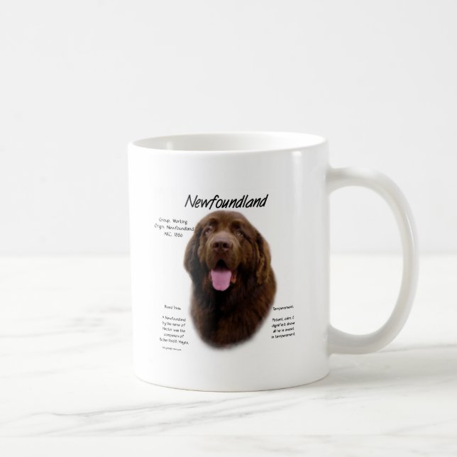Historikdesign för Newfoundland (Brown) Kaffemugg (Höger)