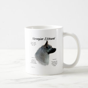 Historikdesign för norska elkhound kaffemugg