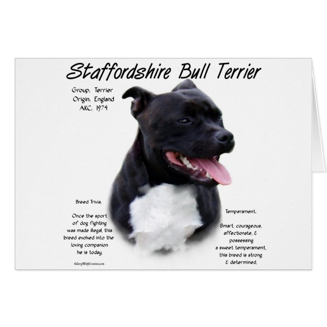 Historikdesign för Terrier-historiken i Stviddshir Hälsningskort (Framsidan Horizontal)