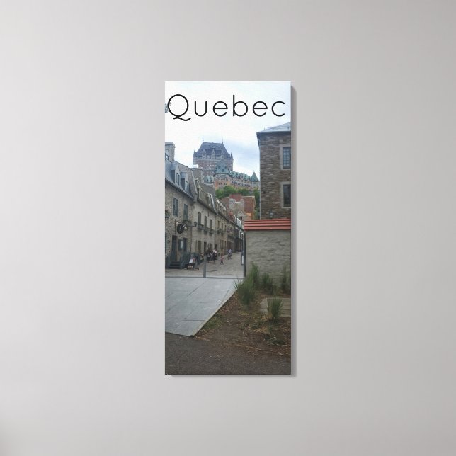 Historikdistriktet i Quebec Canvastryck (Framsida)