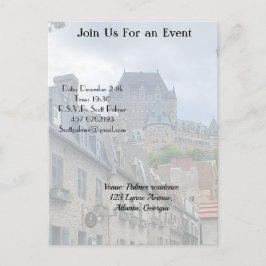 Historikdistriktet i Quebec City Inbjudan Vykort