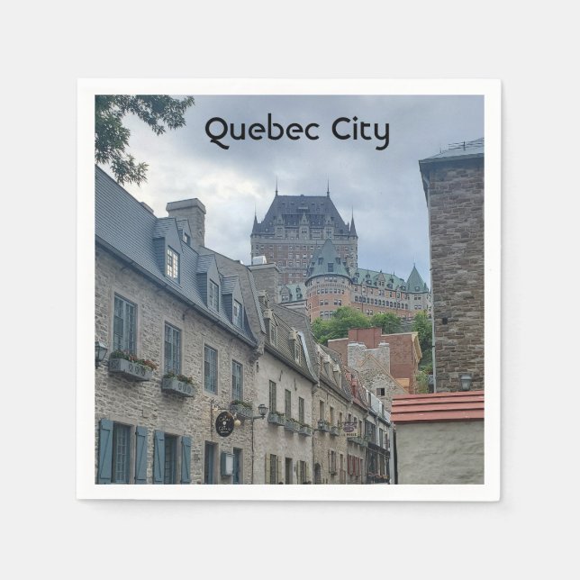 Historikdistriktet i Quebec City Pappersservett (Framsidan)