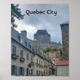 Historikdistriktet i Quebec City Poster