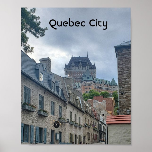 Historikdistriktet i Quebec City Poster (Framsidan)