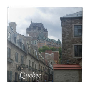 Historikdistriktet i Quebec-staden Kakelplatta
