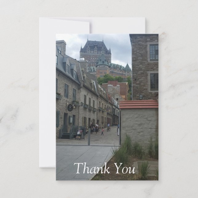 Historikdistriktet i Quebec Tack Kort (Framsida)