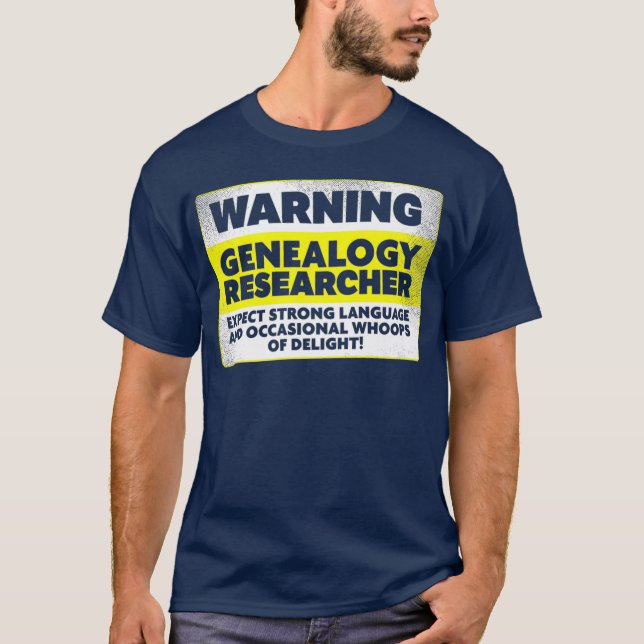 Historikentusiast för genealogiforskningen t shirt (Framsida)