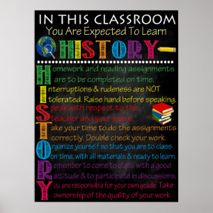 Historikklassrum Poster
