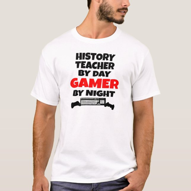 Historiklärare Gamer Tee Shirt (Framsida)