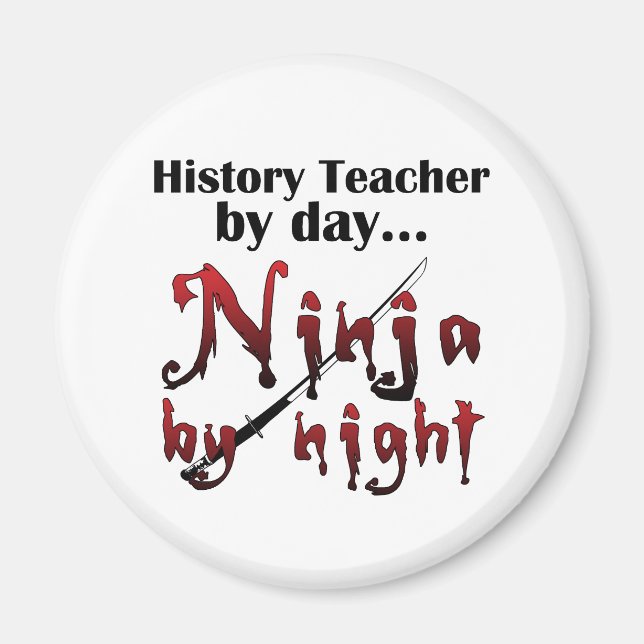 Historiklärare Ninja Magnet (Framsidan)