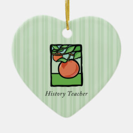 Historiklärare Tack, äpple Julgransprydnad Keramik