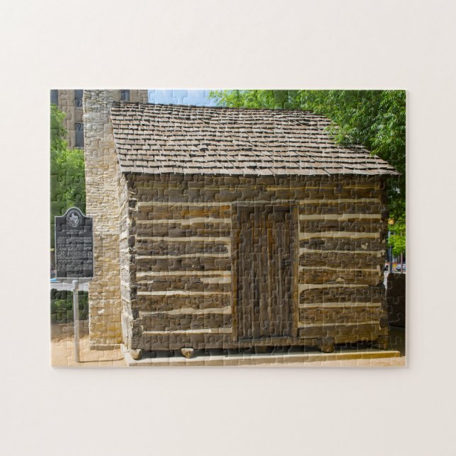 Historiklogg Cabin Texas. Pussel (Horisontell)