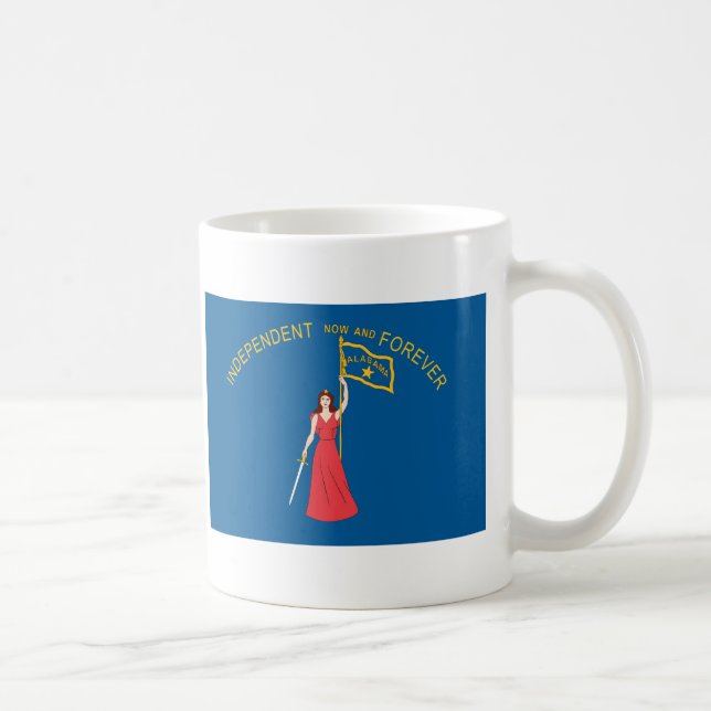 Historisk Alabama flagga (1861-1861) Kaffemugg (Höger)