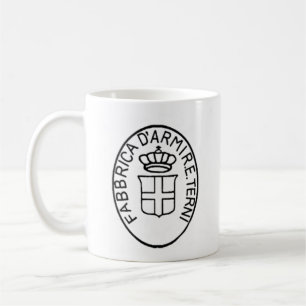 Historisk antikt italienskt arsenal Terni logotyp Kaffemugg