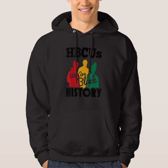 Historisk Black College Universiteten Hbcu Black H Hoodie (Framsida)