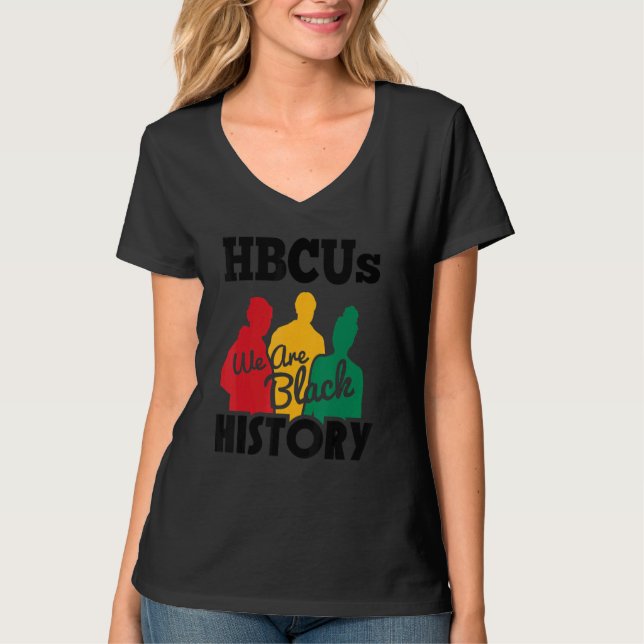 Historisk Black College Universiteten Hbcu Black H T Shirt (Framsida)