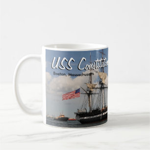Historisk Boston USS Constitution kaffemugg kopp