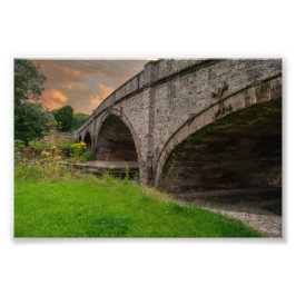 Historisk bron över floden Elwy Fototryck