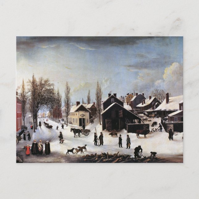 HISTORISK BROOKLYN JULKORT HELG VYKORT (Framsida)