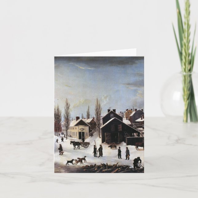 HISTORISK BROOKLYN JULKORT HELGKORT (Framsida)