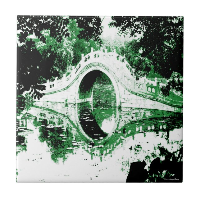 Historisk bryggplatta kakelplatta (Framsidan)