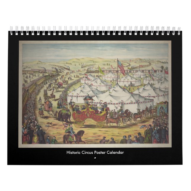 Historisk cirkusaffischkalender kalender (Omslag)