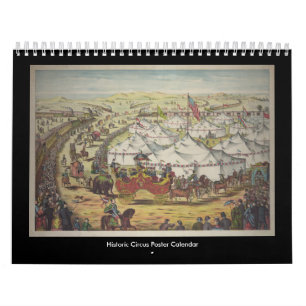 Historisk cirkusaffischkalender kalender