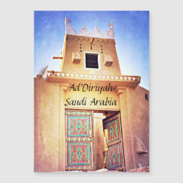 Historisk Diriyah Saudiarabien magnetvykort