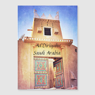 Historisk Diriyah Saudiarabien magnetvykort