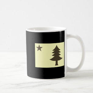 Historisk flagga för Maine 1901 1909 Kaffemugg