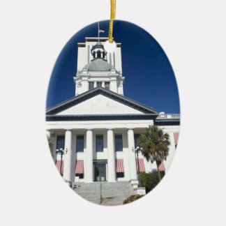 historisk huvudstadbyggnad julgransprydnad keramik