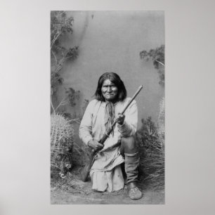 Historisk Iconic Native Indian Geronimo Poster
