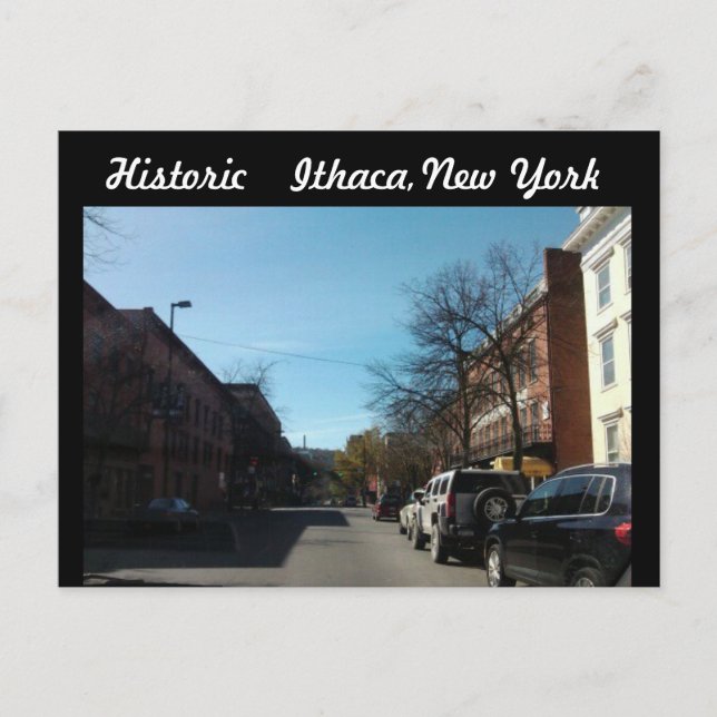 HISTORISK ITHACA, NYTT YORK-vykort Vykort (Framsida)