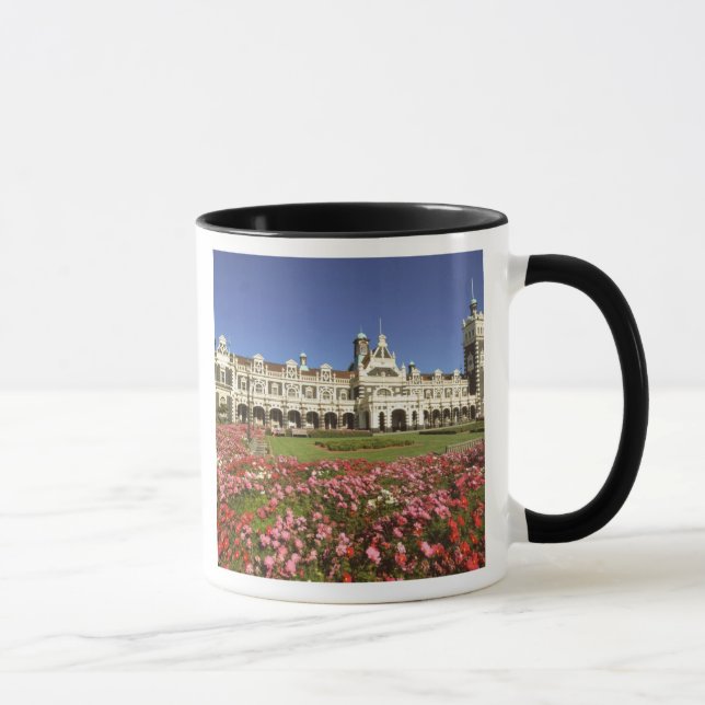 Historisk järnvägsstation, Dunedin, Nya Zeeland Mugg (Höger)