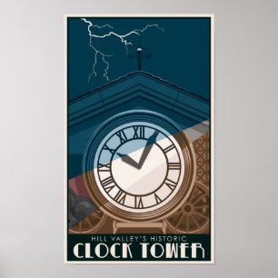Historisk klocka Torn Poster