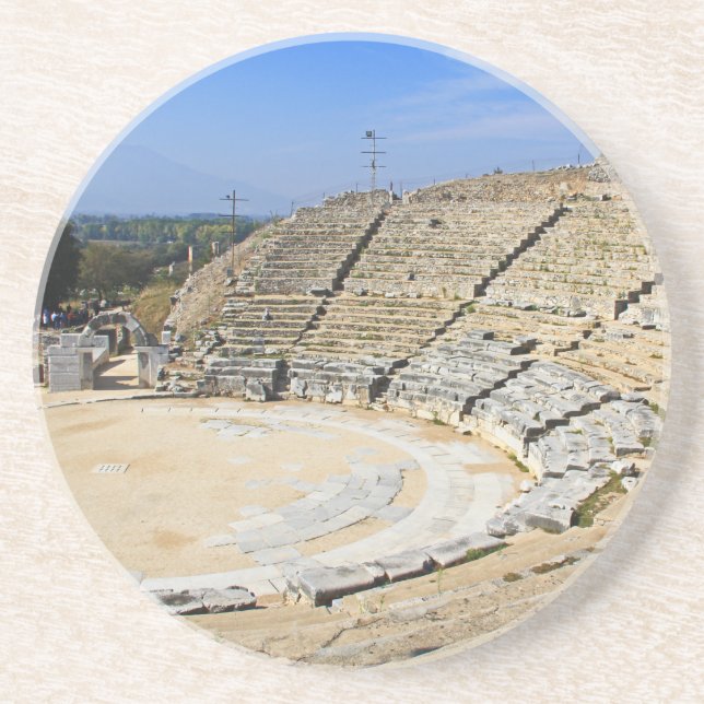 Historisk kolosseum i norra Grekland Rnd Underlägg (Framsidan)