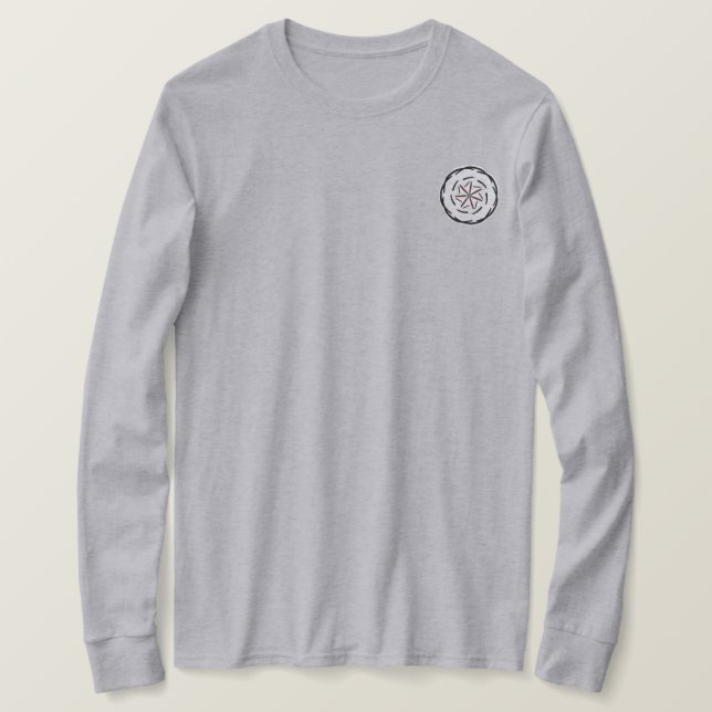 Historisk kuststad, berg och segelfartyg t shirt (Design framsida)