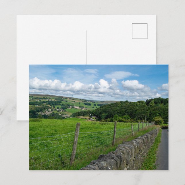 Historisk landskap i Yorkshire Vykort (Fram/baksida)