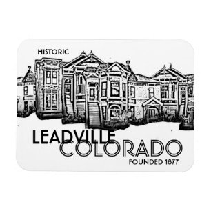 Historisk Leadville Colorado gammal townmagnet Magnet