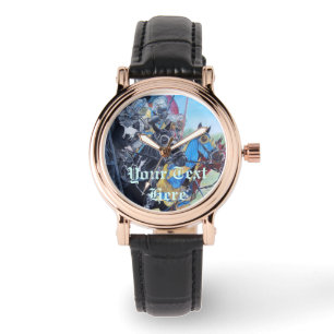 historisk medeltida knivar på hästar armbandsur