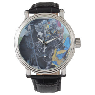 historisk medeltida knivar på hästar armbandsur