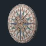 Historisk nautisk kompass (1543) darttavla<br><div class="desc">Denna är en historisk nautisk kompass som produceras i 1543.</div>