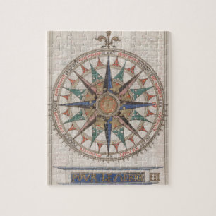 Historisk nautisk kompass (1543) pussel
